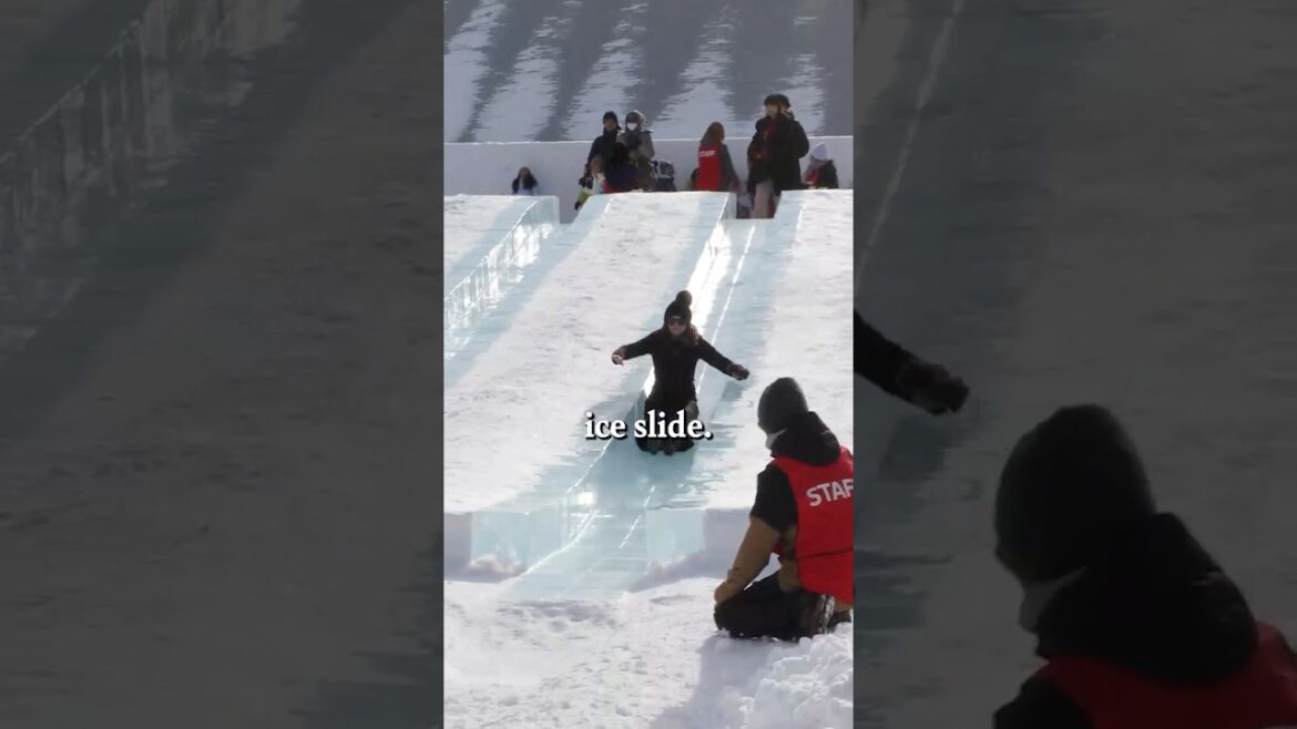 Free Ice Slides at Sapporo Snow Festival ❄️