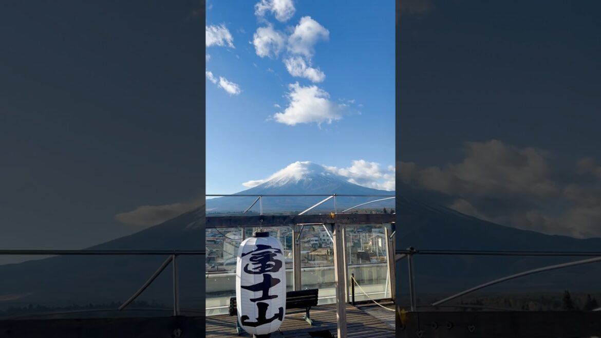 Mt Fuji from Fuji Yoshida Station #mfuji #japan #yamanashi