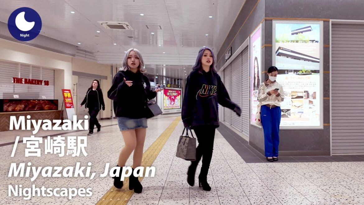 ⁴ᴷ Miyazaki: Miyazaki Station (宮崎県: 宮崎駅) - Japan Walking Tour (February, 2025)