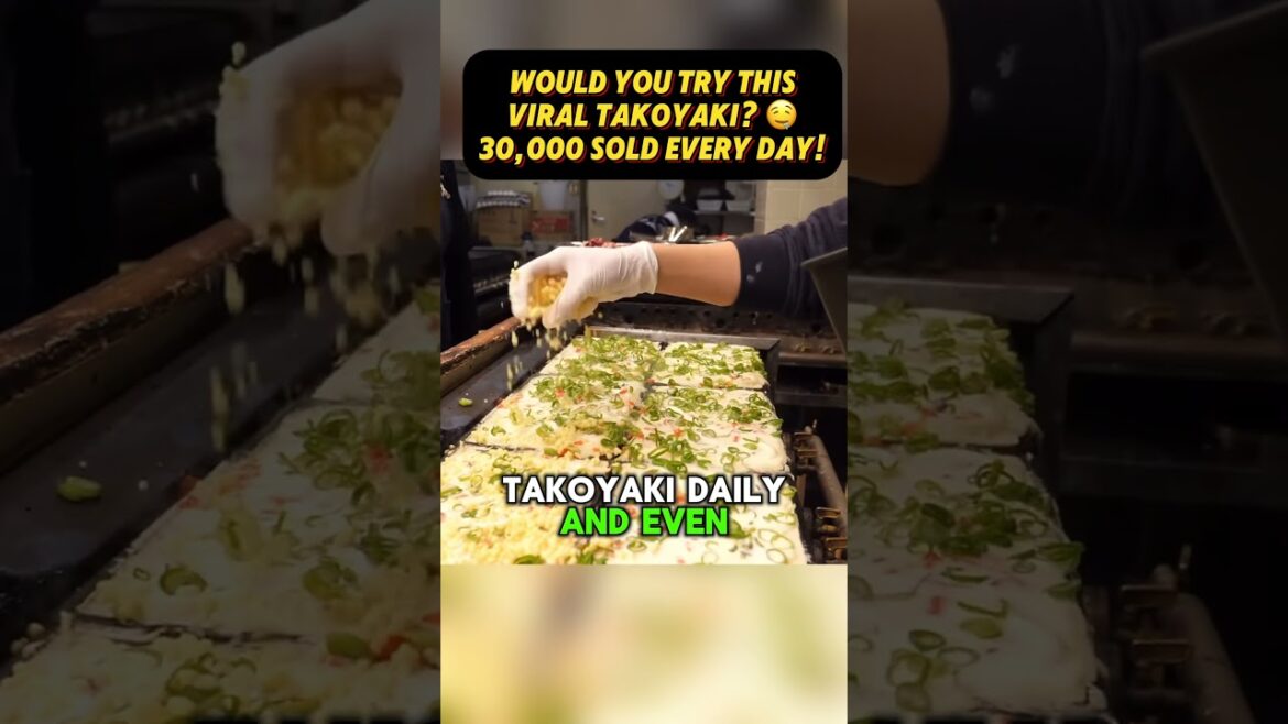 Japan’s Fastest Takoyaki Chef! Viral Street Food at Michelin-Starred Kogaryu 2025! #viralfoodshorts