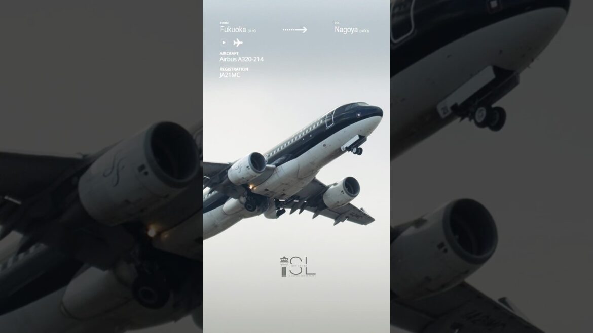 ✈️ Plane Spotting at Fukuoka Airport. Airbus A320 going to Nagoya 🇯🇵! #aviation #planespotting