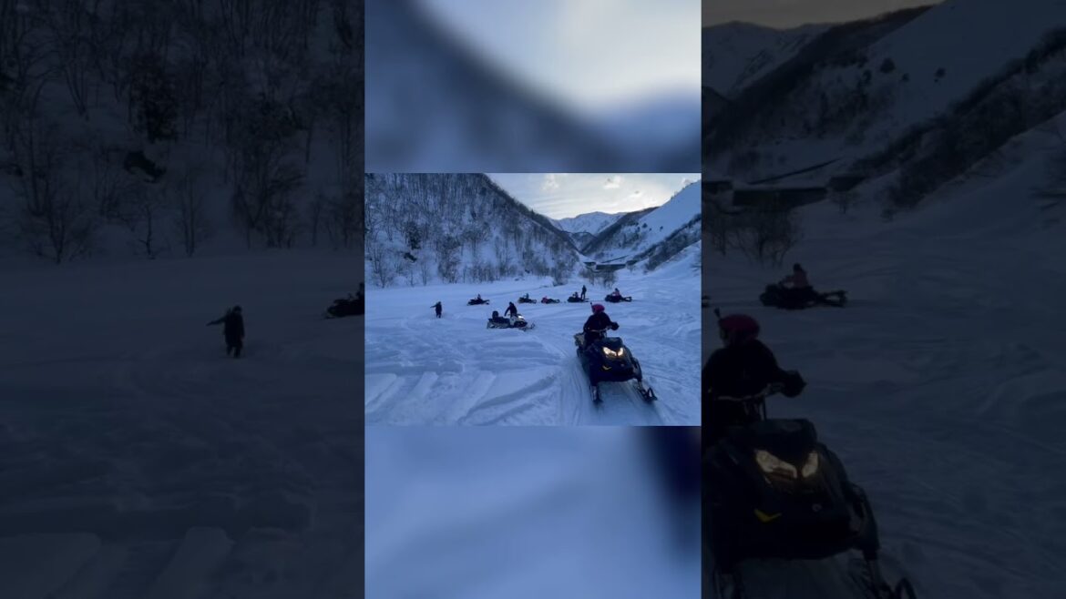 Epic Snowmobile Ride in Hakuba #japan Epic Snowmobile Ride in Hakuba #japan