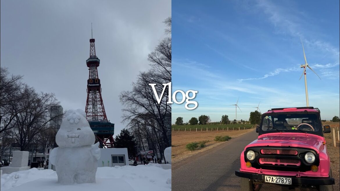 Sub)삿포로 눈축제 | 쌀국수 없는 베트남 여행 | 입사 1주년 기념(?) 시험 | Sapporo festival | vietnam | 1 year with company✈️