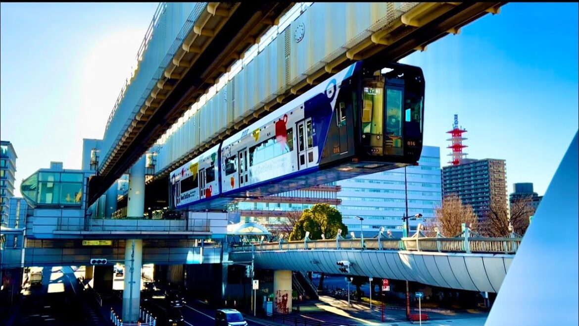 Chiba Urban Monorail Line 1 | Front & Rear View | Keisei Chiba → Kenchō-mae → Chiba Minato Chiba Urban Monorail Line 1 | Front & Rear View | Keisei Chiba → Kenchō-mae → Chiba Minato
