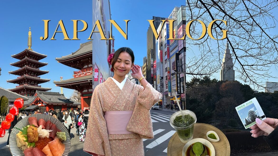 Japan vlog 2025 🇯🇵 | must visit places in Tokyo, shopping at Donki, wearing Kimono, food trip 🍣🍵