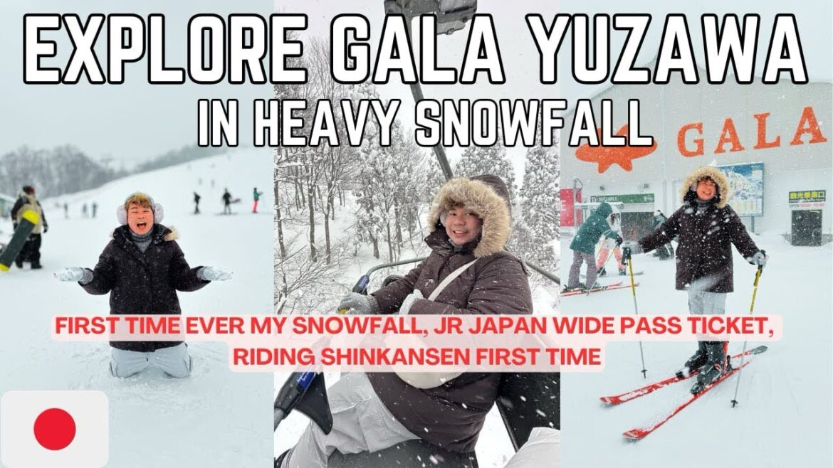 DREAM COME TRUE SNOWFALL IN JAPAN, Explore Gala Yuzawa, FirstTime Riding the Fastest Bullet Train 🚅