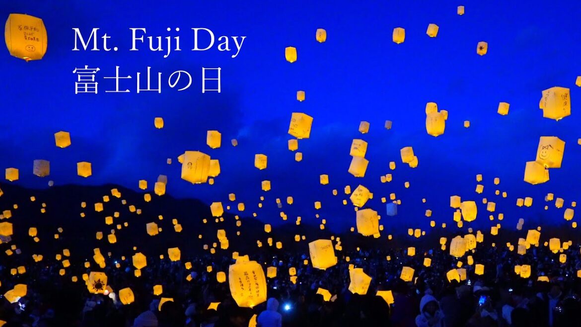 Mt. Fuji Day, the Yamanakako Sky Lantern Festival is the most beautiful! Mt. Fuji Day, the Yamanakako Sky Lantern Festival is the most beautiful!