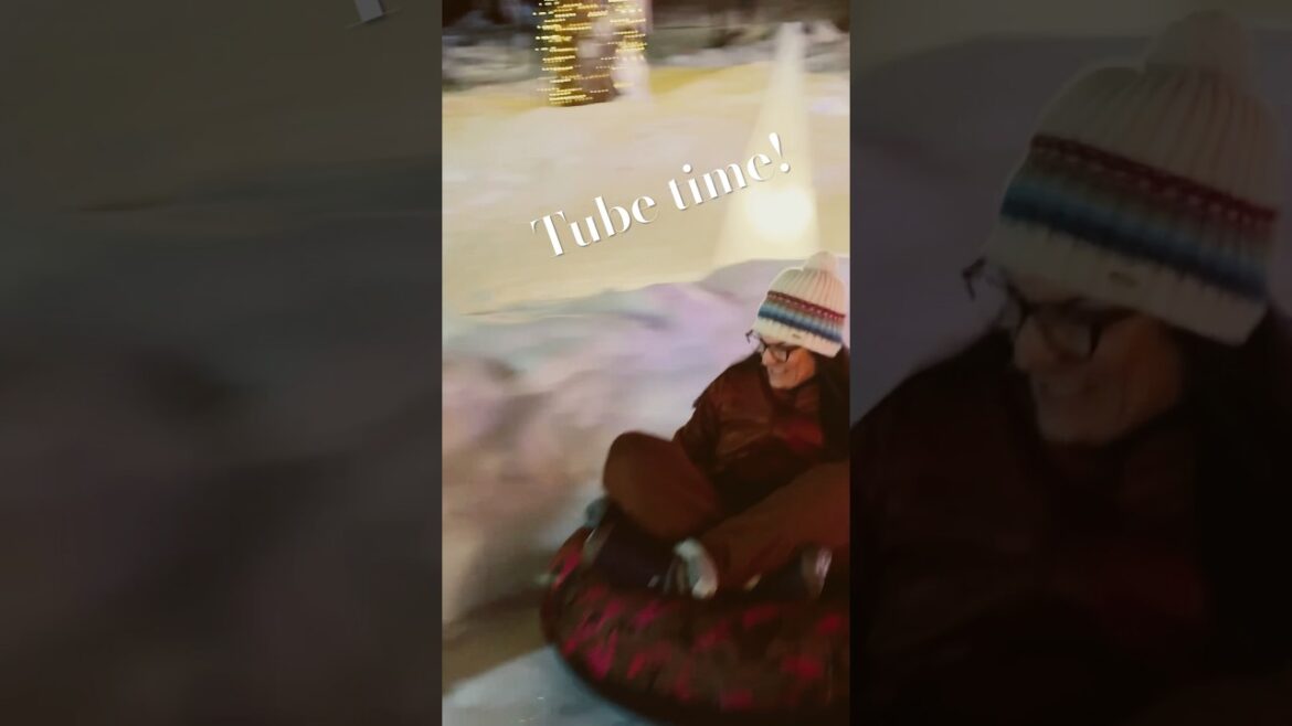 Taking 🧊 tube laps in Japan #japow #tubing #shorts