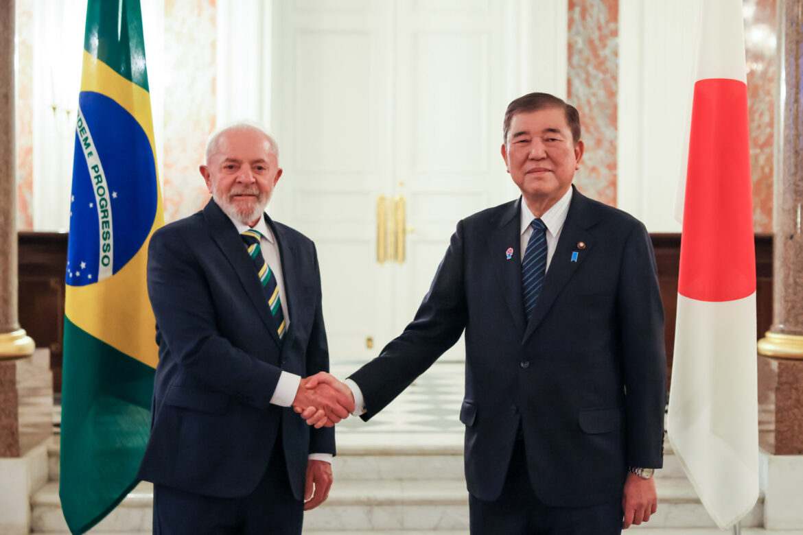Prime Minister Ishiba welcoming President Lula (1)