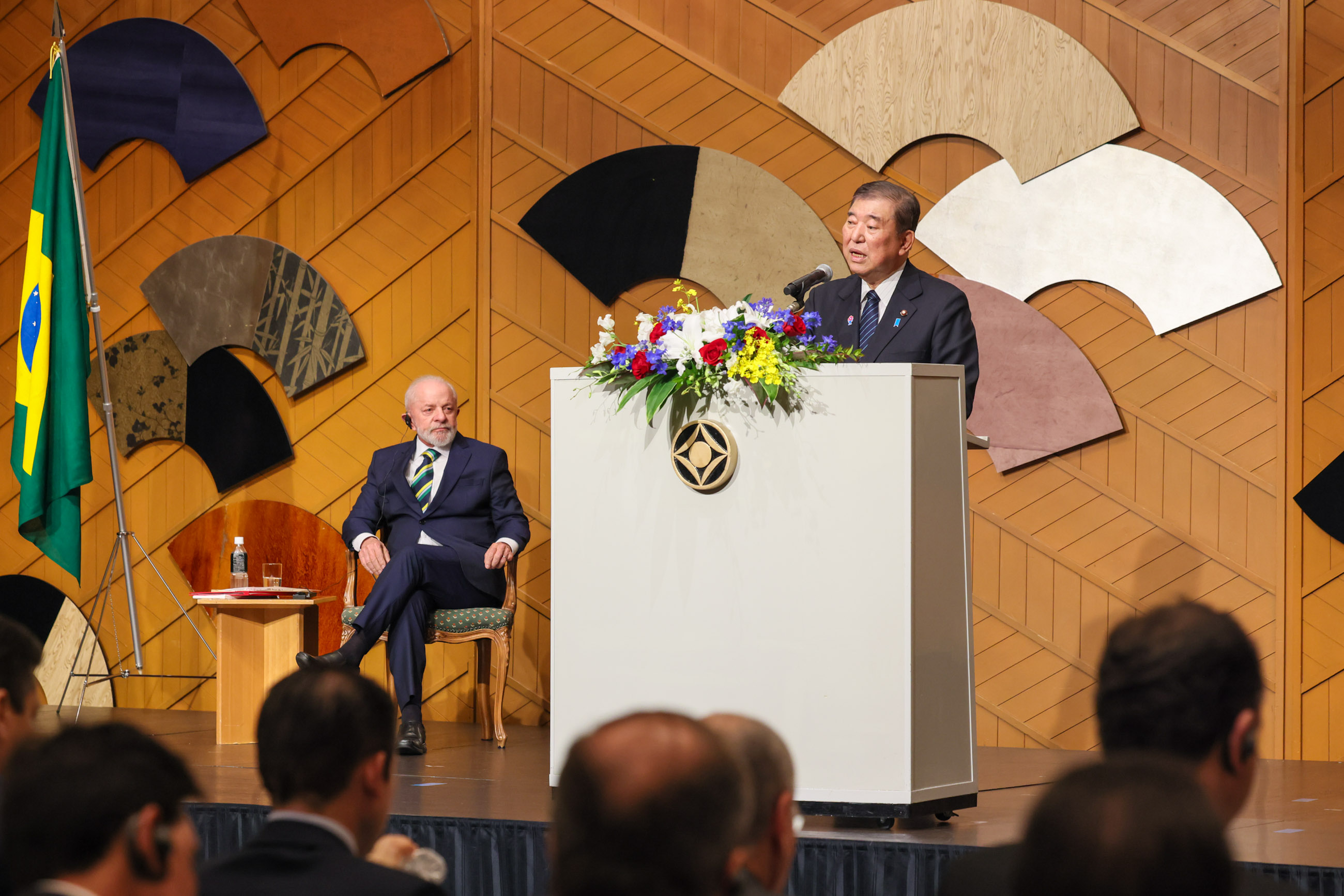 Prime Minister Ishiba delivering an address (1)