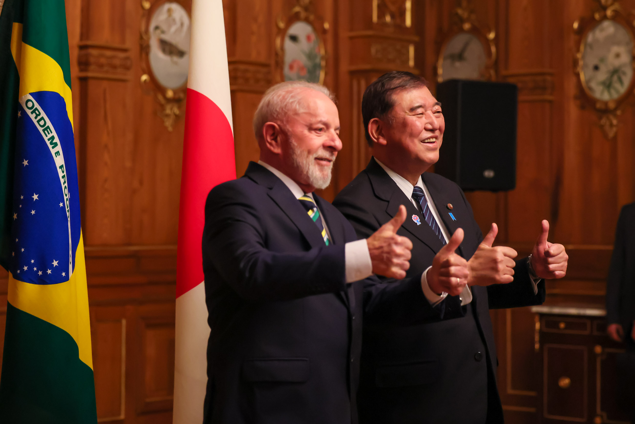 Prime Minister Ishiba welcoming President Lula (5)