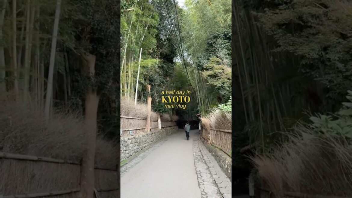 Kyoto itinerary with timestamps