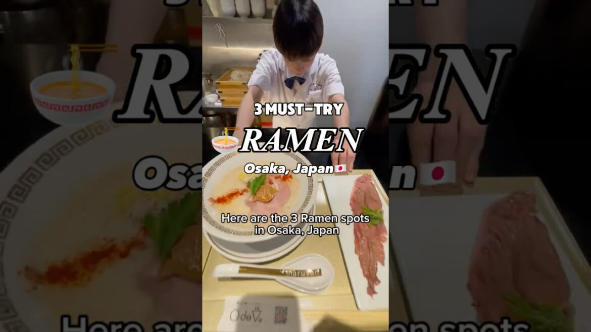 3 Must Try Ramen in Osaka, Japan🍜 #ramen #japan #osaka 3 Must Try Ramen in Osaka, Japan🍜 #ramen #japan #osaka