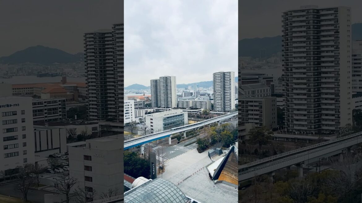 View from Kobe Portopia Hotel 🚝