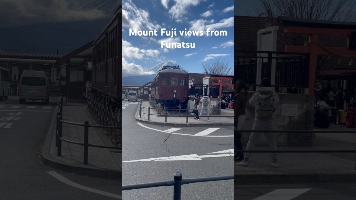 Breathtaking Fuji views from Fujikawaguchiko - Funatsu #mtfuji #japantravel #kawaguchi #富士山 #shorts