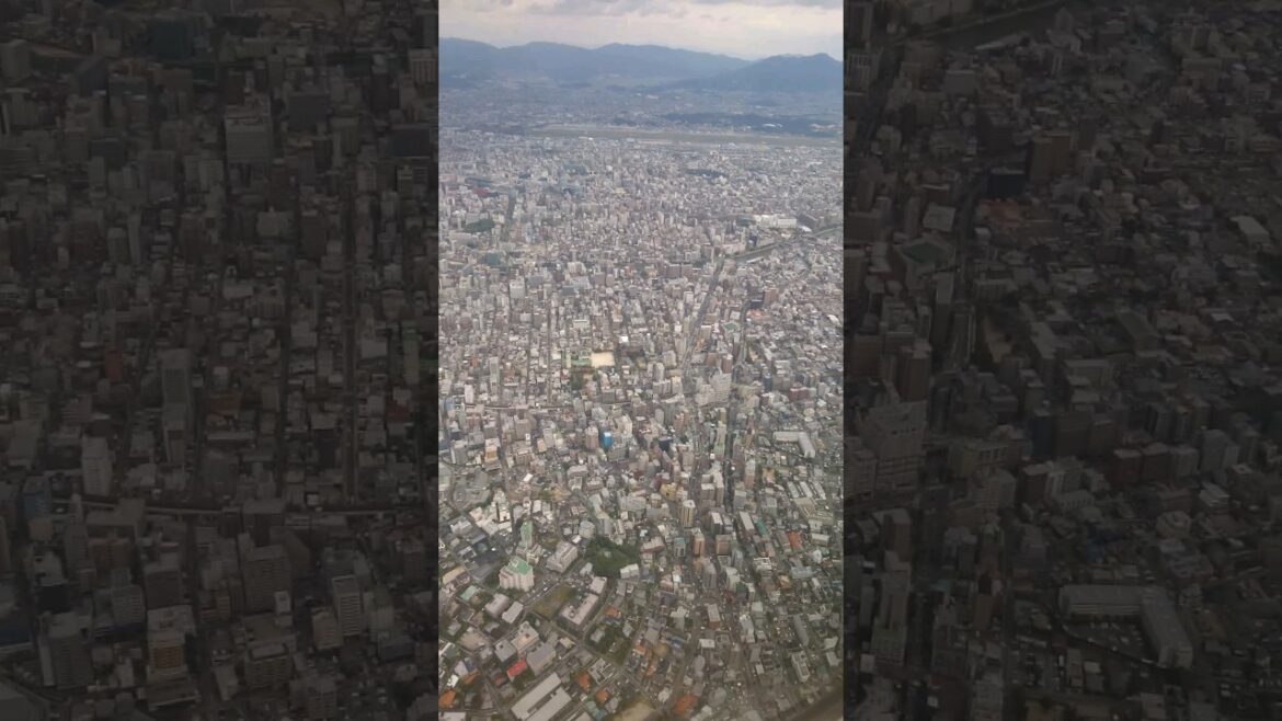 Arriving in Japan - Fukuoka airspace ✈️☁️🎏🇯🇵
