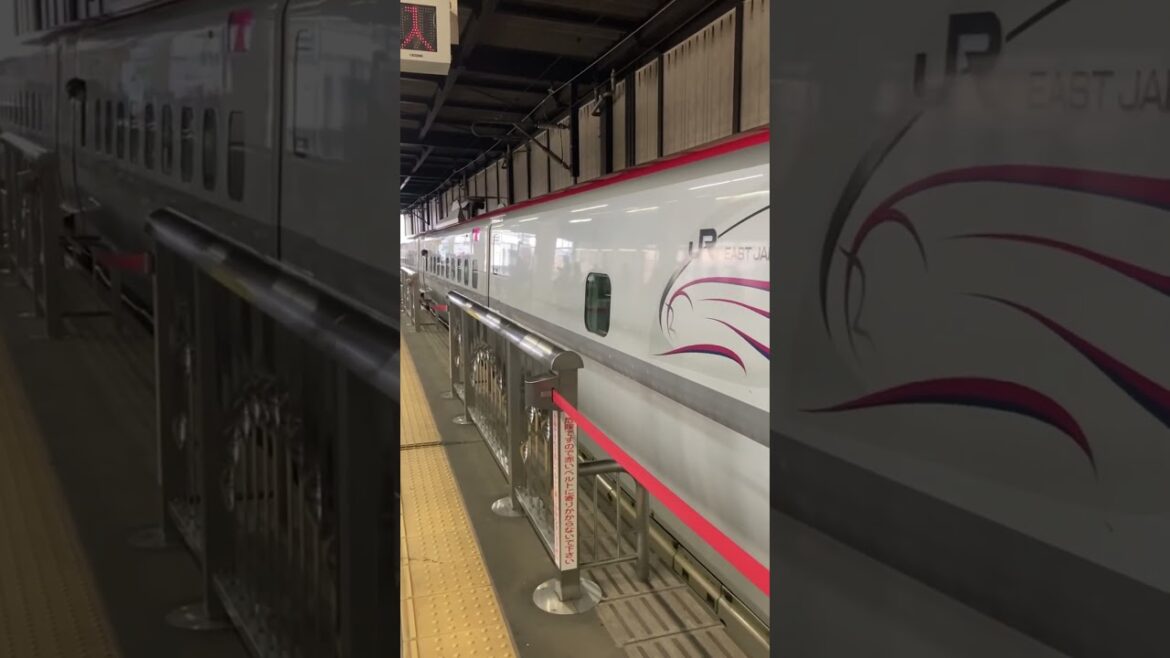 Arrival at Morioka - E6 Akita Shinkansen Prepares for Coupling