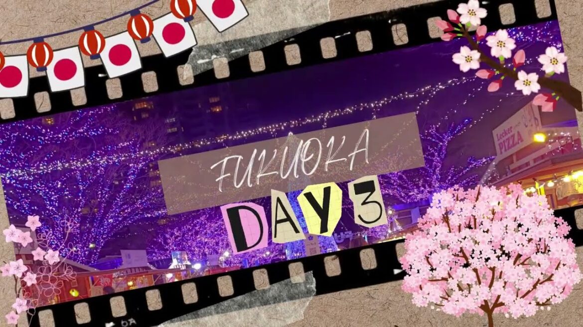 🌸 Fukuoka Adventure: Morning Shrine Visit & Night Ice Skating at Fukuoka Tower! ⛩️❄️ 🌸 Fukuoka Adventure: Morning Shrine Visit & Night Ice Skating at Fukuoka Tower! ⛩️❄️