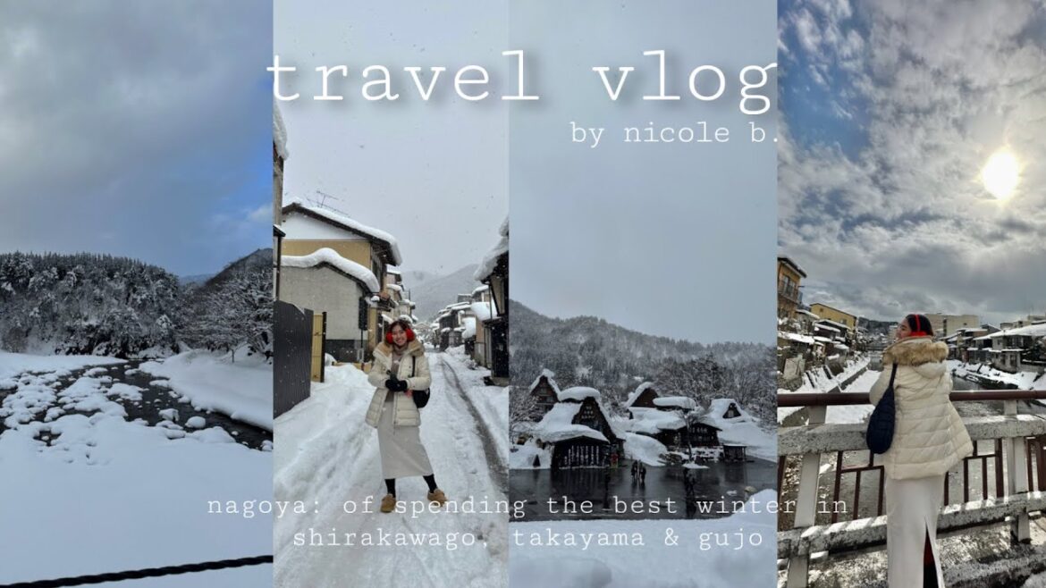 travel vlog ♡ nagoya: of spending the best winter in shirakawago, takayama & gujo | Nicole B.