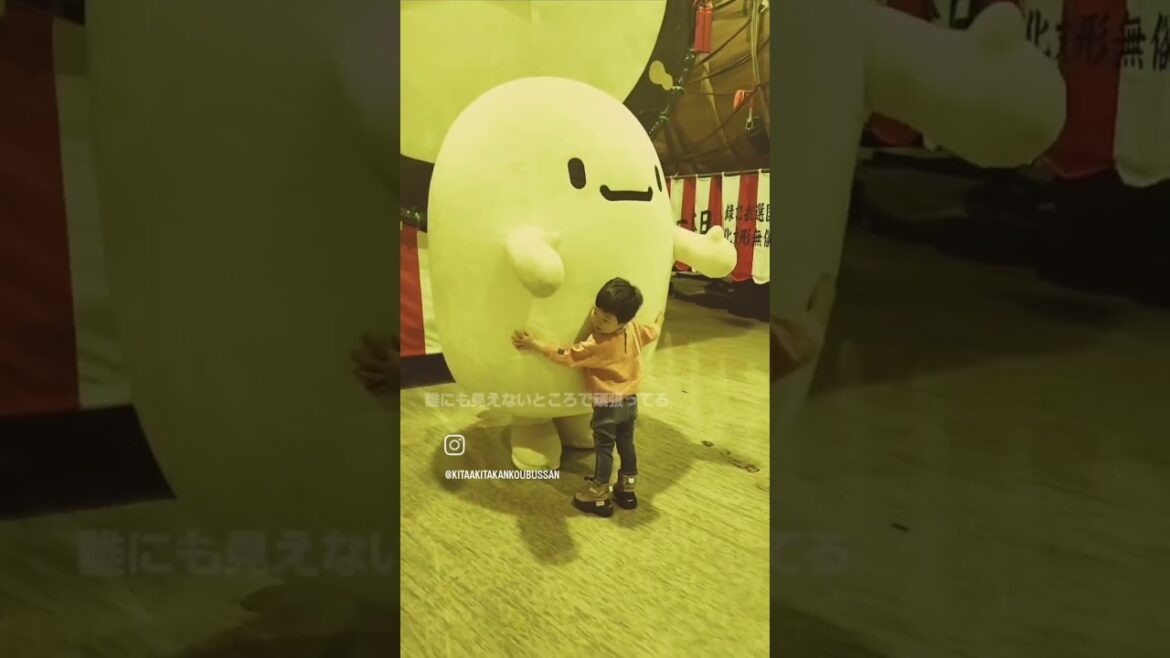 バタもっちとの出会い♥ #大太鼓の館 #道の駅たかのす #バター餅 #バタもっち #ゆるキャラ #akita #travel #japan #大太鼓 #ギネス世界記録