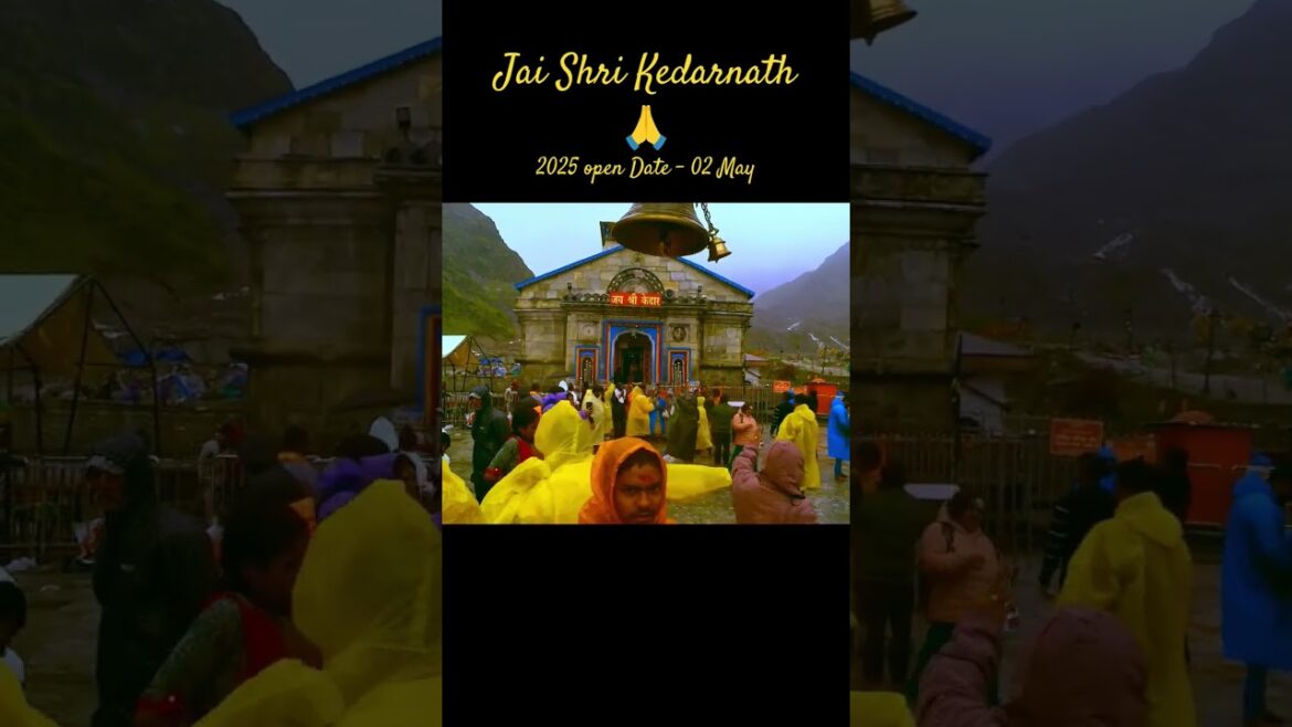 Kedarnath Temple & Bheem Shila Uttarakhand Video open for all in 2025 2nd May #kedarnath #shorts