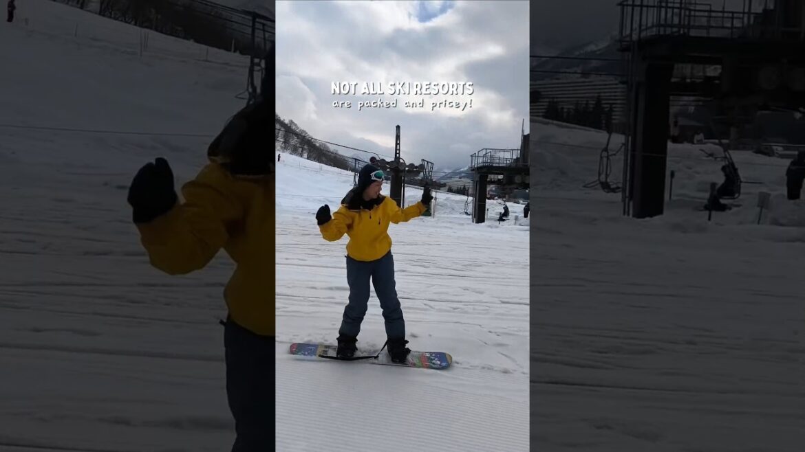 Budget-friendly and less crowded ski resort #japan #japantips #japantravel #skiresort #ski #fyp