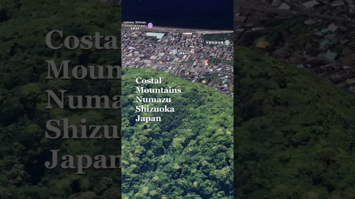 Costal Mountains Numazu Shizuoka Japan 3D Google Earth