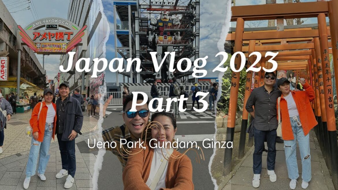 Raw Vlog | Japan Trip 2023 Part 3 - Ueno Park, Yokohama Gundam Factory, Ginza 🇯🇵