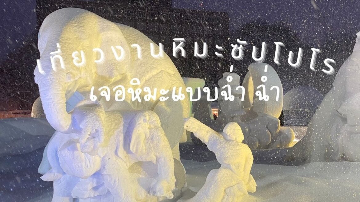 เที่ยวคนเดียวทริปญี่ปุ่น ep.1 ตอน ซัปโปโรช่วงเทศกาลหิมะ  หิมะเยอะมาก