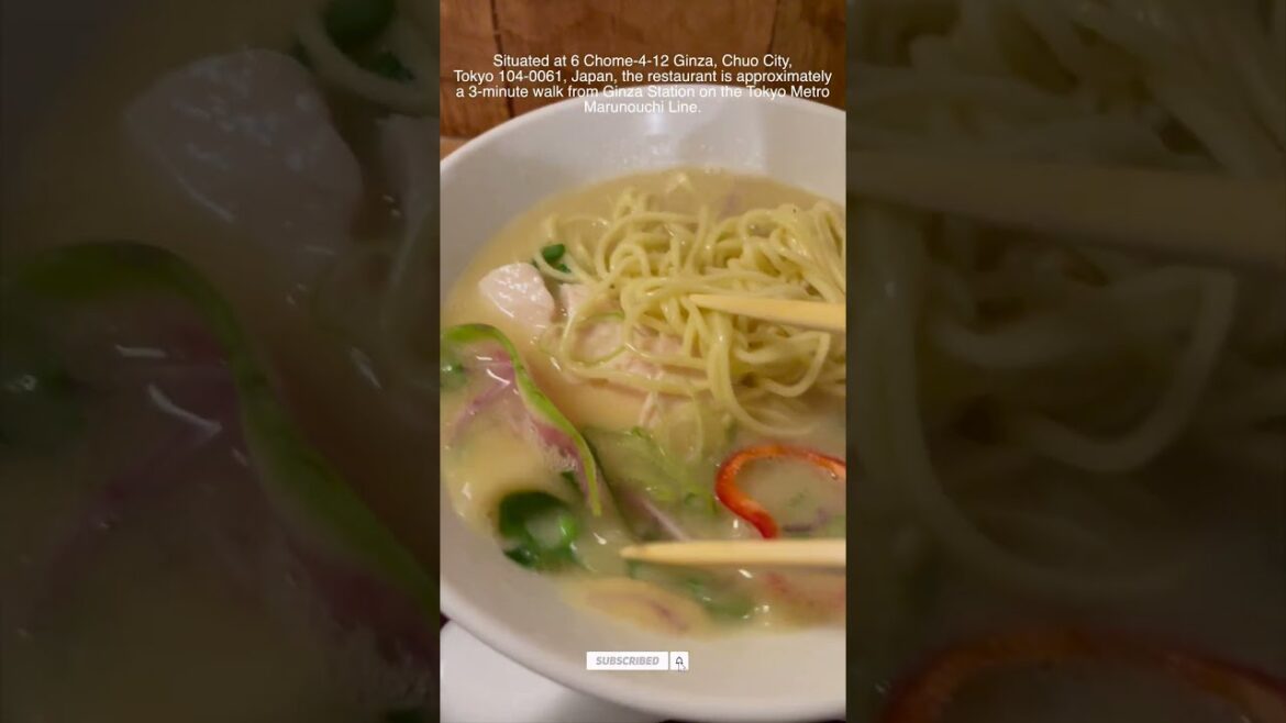 Japan - Tokyo - Ginza Kagari Soba