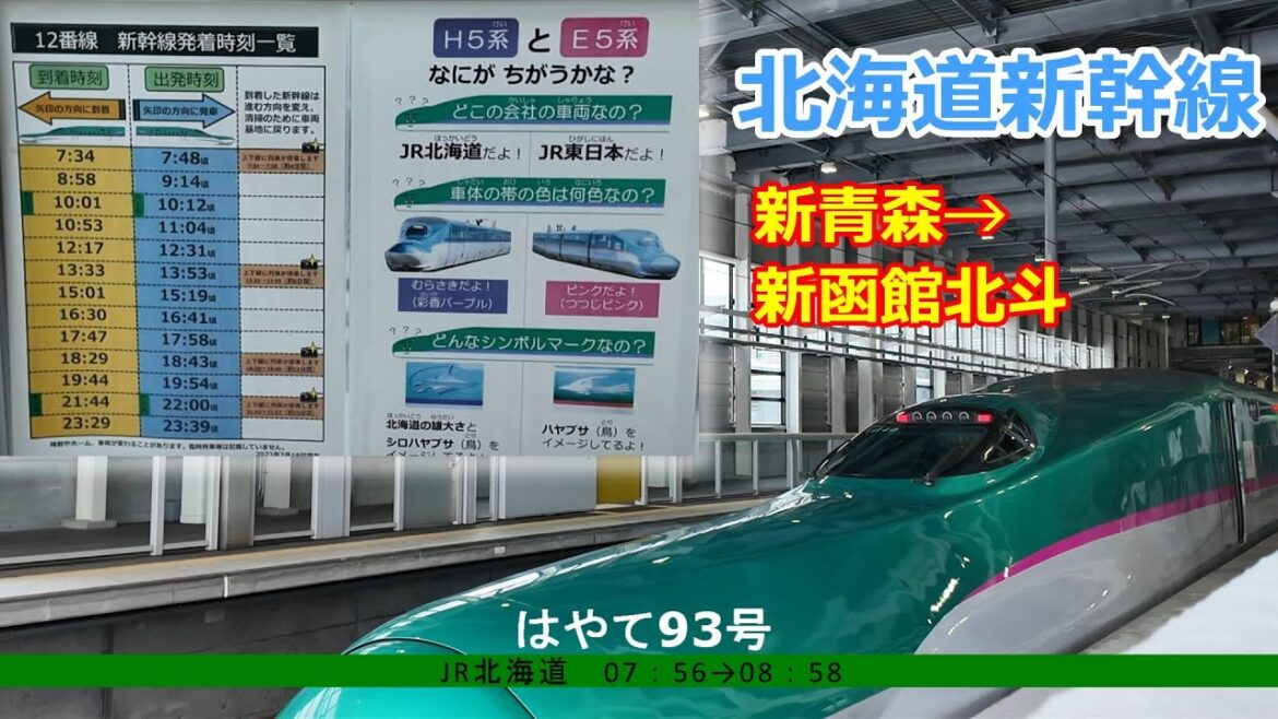北海道新幹線　はやて93号【新青森→新函館北斗】