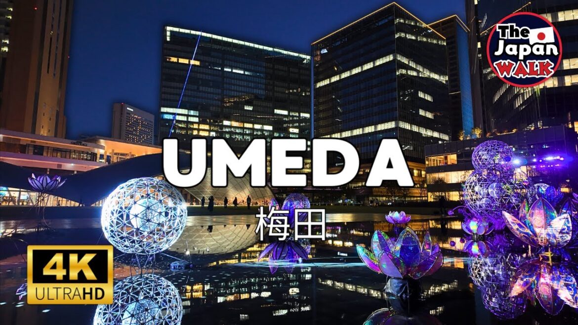 Umeda: Osaka's Hidden Gems at Night | Walking Tour | 4K