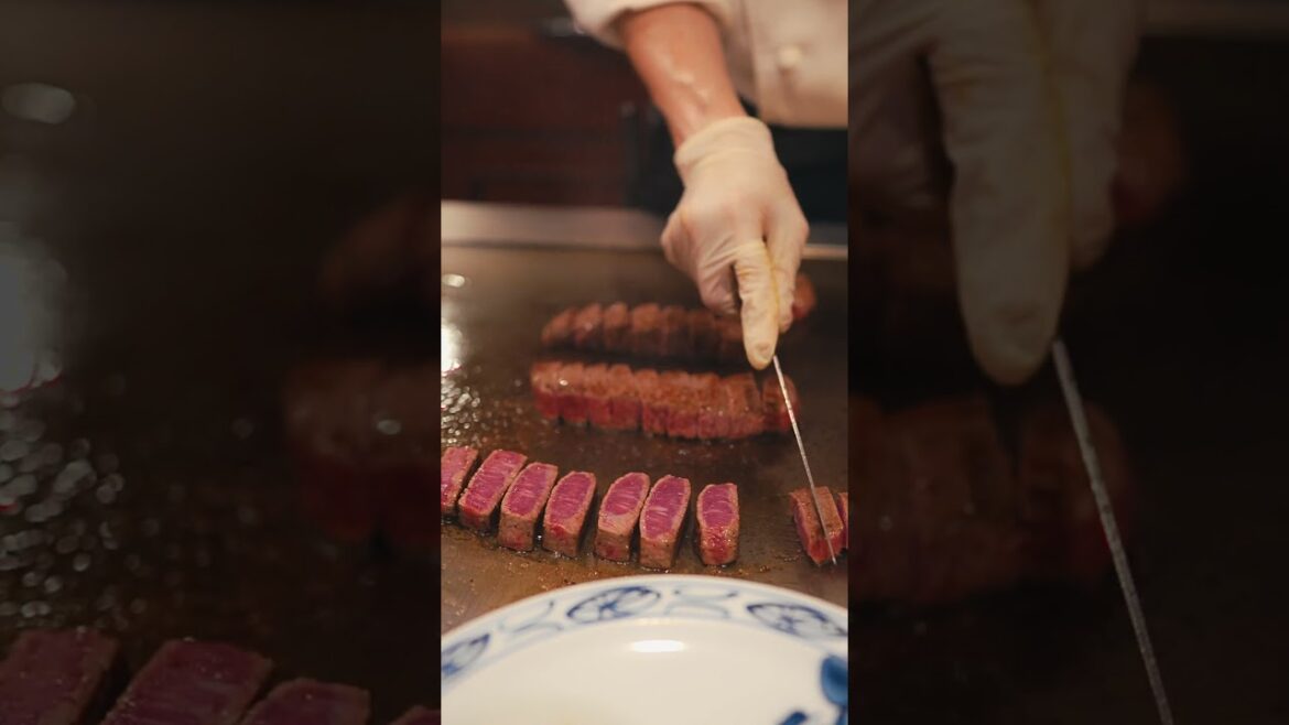 Kobe steak, seared to medium-rare perfection