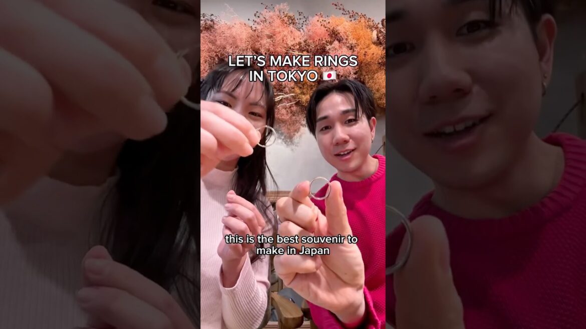 Ring making in Tokyo! 💍 #japantravel #asakusa #shorts