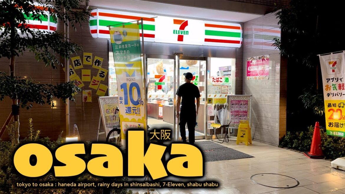 From Tokyo to Osaka ✈️🇯🇵: Haneda Airport, Rainy Days in Shinsaibashi, 7-Eleven, Shabu Shabu, Tonteki From Tokyo to Osaka ✈️🇯🇵: Haneda Airport, Rainy Days in Shinsaibashi, 7-Eleven, Shabu Shabu, Tonteki