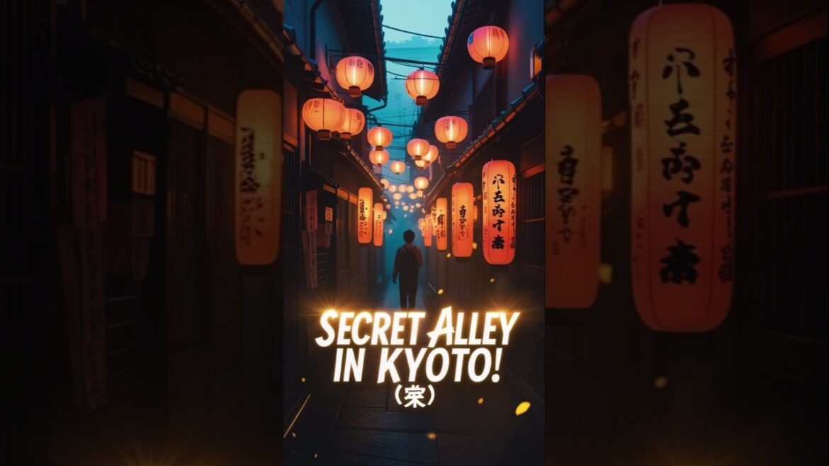 Exploring a hidden alley in Kyoto, Japan#shorts #japan #travel #viralvideo #viralshorts #video