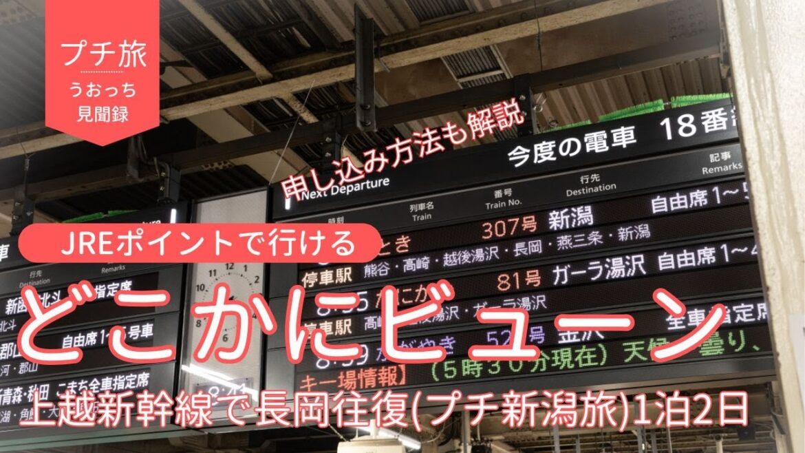 どこかにビューンで長岡へ行き、新潟をプチ旅行 #どこかにビューン