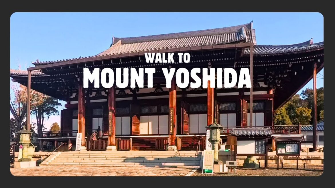 [4K] KYOTO WALKING TOUR⎜PASSEGGIATA AL MONTE YOSHIDA ⛩️