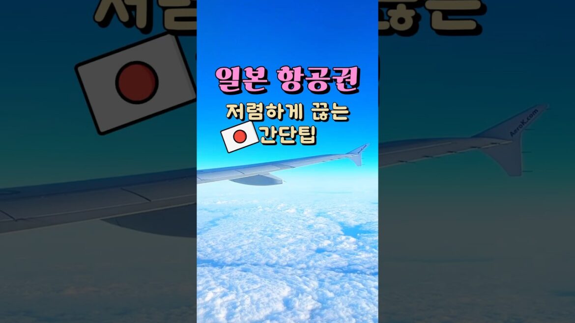 일본 여행 항공권 저렴하게 사는 간단 팁 🇯🇵 일본 여행 항공권 저렴하게 사는 간단 팁 🇯🇵