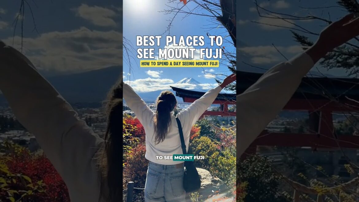 How to get the BEST VIEWS of MOUNT FUJI in Japan 😍🏔️ #japan #japantravel #traveldestinations #mtfuji