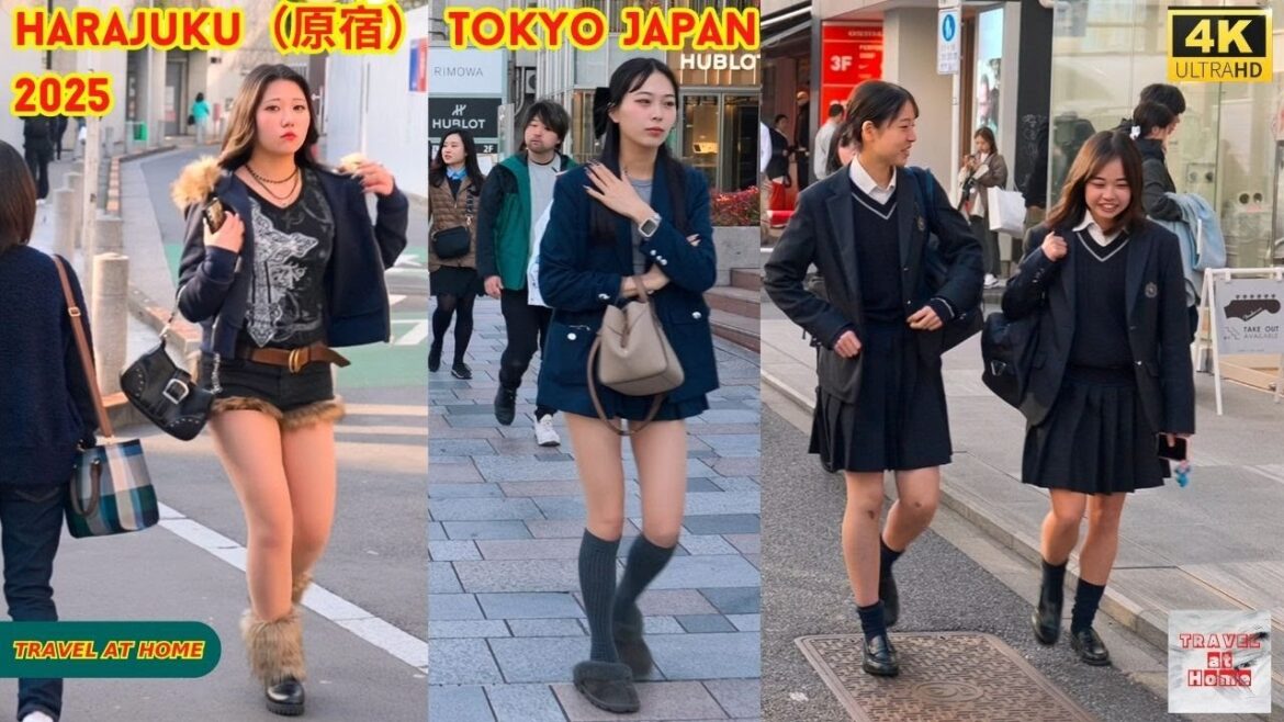 4k hdr japan travel 2025 | Walk in Harajuku（原宿）Tokyo Japan |  Relaxing Natural City ambience