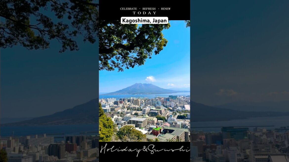 Kagoshima, visit the most active vulcan at Mt. Sakurajima! Beautiful City! #travel #shorts