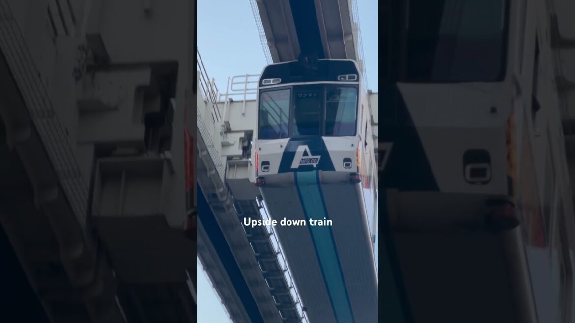 Upside down monorail japan #chiba #japan #tokyo #japanlife