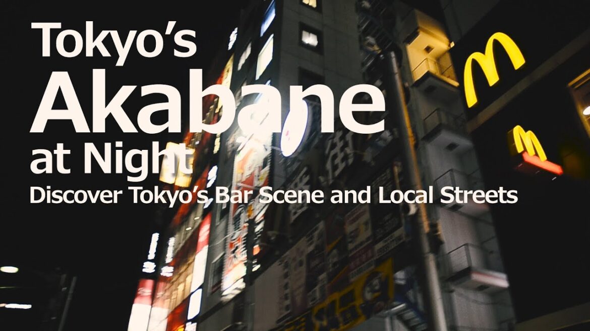 Night Walk in Akabane Tokyo – Neon Lights, Izakaya & Bar Streets 🌙【Walk in Japan】 ♫🎹 Johnny JAM🎸