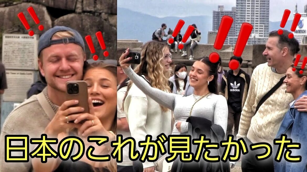 日本のこれが見たかった。憧れの地についた外国人観光客たちの反応がスゴい。大阪城