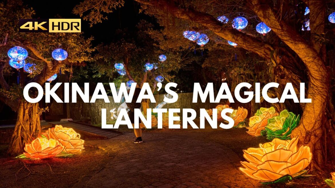 [ 沖縄旅行 ] Okinawa Ryukyu Lantern Festival | Okinawa Walking Video Tour