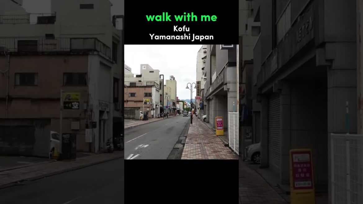Walk With Me in Kofu | Yamanashi Japan Walking Tour