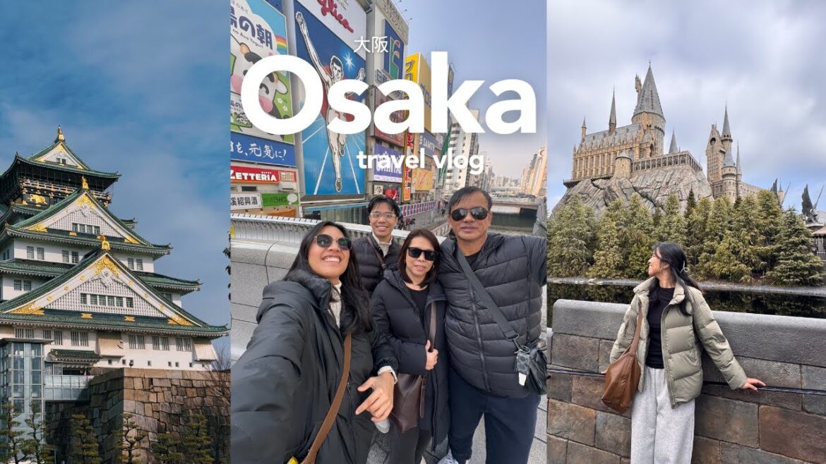 family trip to Japan 🇯🇵 | exploring osaka & umeda sky, fun day at universal studios japan