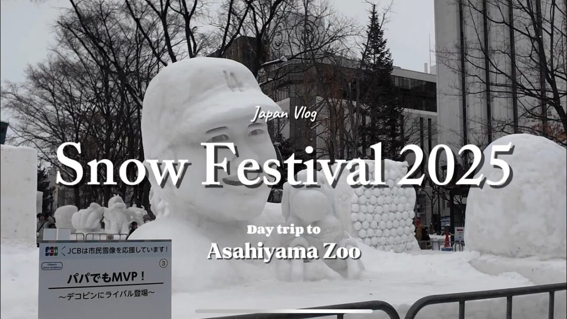 Sapporo Snow Festival 2025 | Day Trip to Asahiyama Zoo | Last day in Sapporo | Japan Vlog