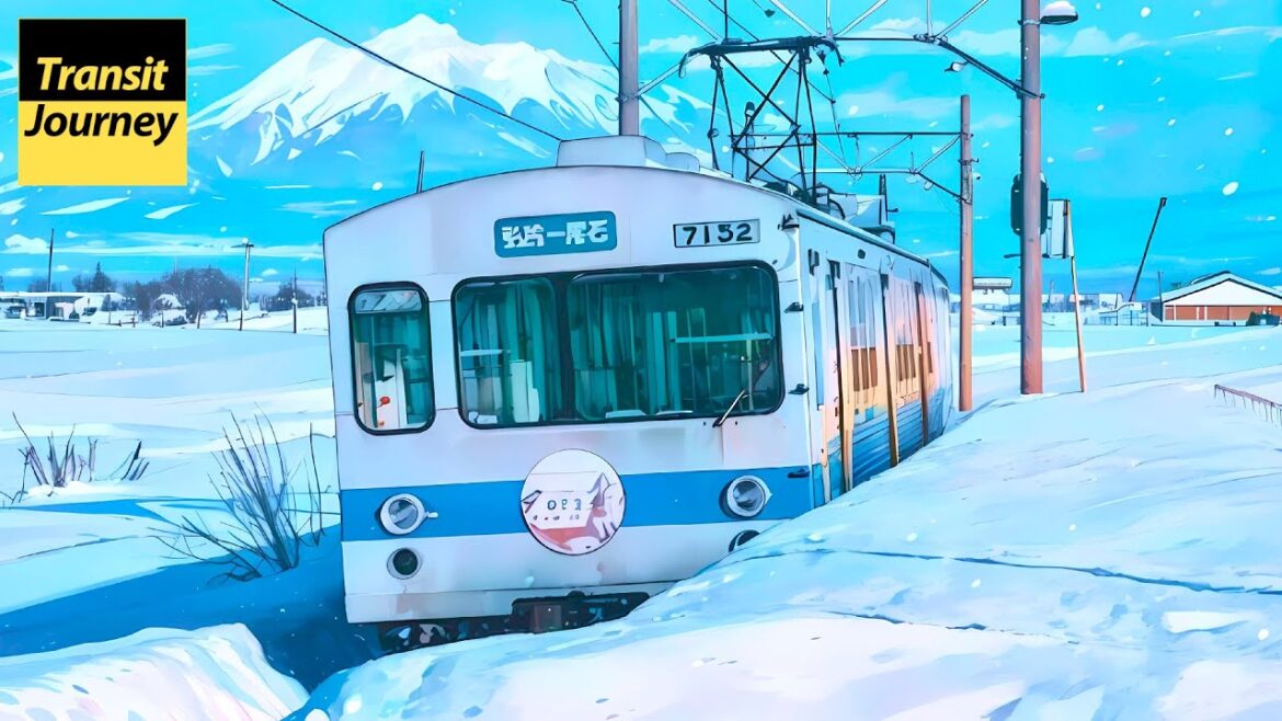 Unforgettable train journey through 1.5 meters of heavy snowfall countryside in Japan